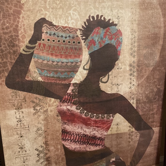 3 African paintings - Picture 3 of 4